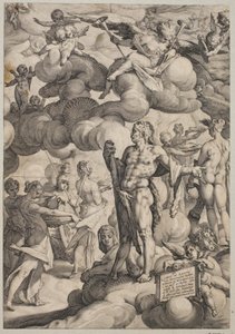 O casamento de Cupido e Psique de Hendrick Goltzius