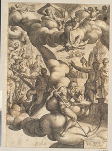 O casamento de Cupido e Psique de Hendrick Goltzius