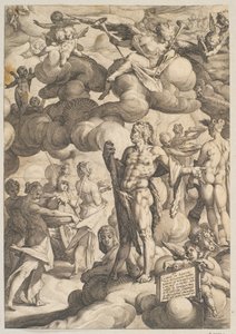 O casamento de Cupido e Psique de Hendrick Goltzius