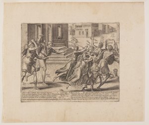 A cada um o que é seu, de Litis Abusus (Os abusos da lei) de Hendrick Goltzius