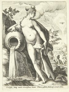Água (Aqua) de Hendrick Goltzius