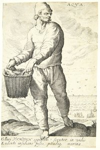Água (Aqua) de Hendrick Goltzius