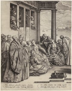 Casamento veneziano [metade esquerda da folha] de Hendrick Goltzius