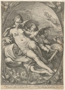 Vénus e Cupido, folha 2 da série «Três Deusas»