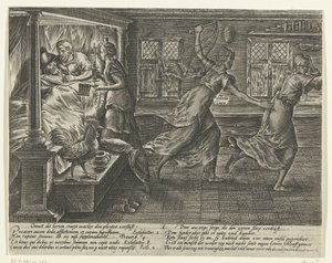 Aqueles que litigam têm noites sem dormir
Abuso de processo (título da série) de Hendrick Goltzius