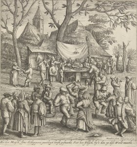 Casamento de camponeses de Hendrick Hondius (I)