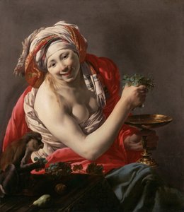 Bacchante com um Macaco, 1627