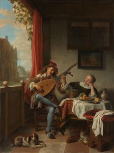 O Lutenista Tocador de alaúde de Hendrick Martensz. Sorgh