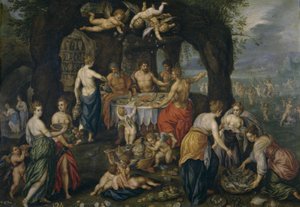 O Banquete de Achelous de Hendrick de Clerck