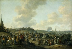 A partida de Carlos II de Inglaterra de Scheveningen, 2 de Junho de 1660 de Hendrick de Meijer