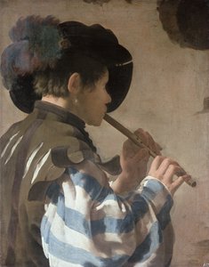 Valete Jogando um Fife de Hendrick ter Brugghen