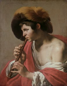 Valete que joga um registrador, 1621 de Hendrick ter Brugghen