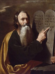 Moses par Somer (Someren), Hendrick van (1607-1656). Óleo sobre tela, tamanho : 94x73, ca 1638, Coleção Privada de Hendrick van (attr.to) Somer