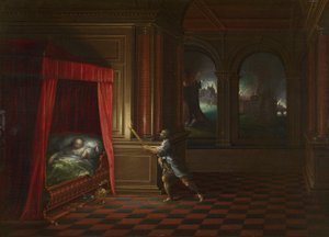 Eneias salva Anquises do incêndio de Troia de Hendrick van the younger Steenwijck