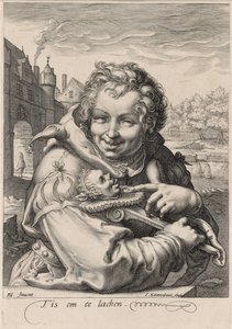 O Louco, gravada por I. Sauredam, c.1595 (gravura em papel colado)