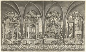 Pinturas no refeitório da Abadia de São Miguel em Antuérpia