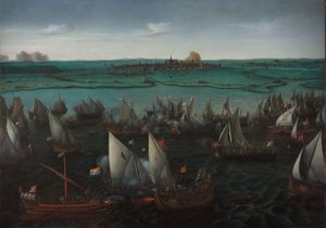 Batalha entre navios holandeses e espanhóis no Haarlemmermeer Batalha entre navios holandeses e espanhóis no Haarlemmermeer, 26 de maio de 1573 de Hendrick Cornelisz. Vroom