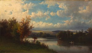 Paisagem perto de Granby, Connecticut, c.1870 (óleo sobre tela)