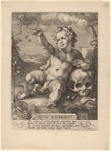 Alegoria da Transiência ("Homo Bulla") de Hendrik Goltzius