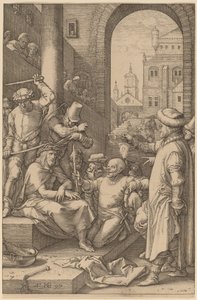 Cristo coroado de espinhos de Hendrik Goltzius