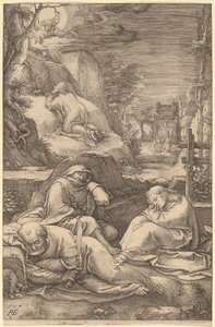Cristo no Monte das Oliveiras de Hendrik Goltzius