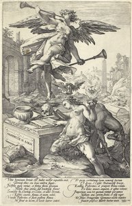 Fama e História, de Heróis Romanos, 1586 de Hendrik Goltzius