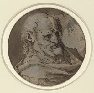 Cabeça de um Apóstolo de Hendrik Goltzius