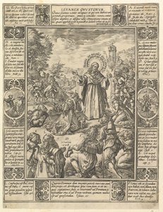 Levamen Onostrorum, de Alegorias da Fé Cristã, de Christian and Profane All ..., 1604. de Hendrik Goltzius