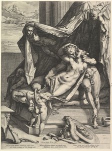 Marte e Vênus, 1588. de Hendrik Goltzius