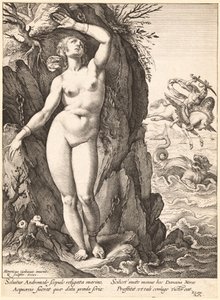 Perseu Libertando Andrômeda de Hendrik Goltzius