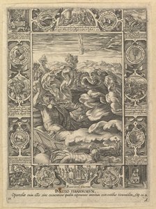 Punitio Malorum, de Alegorias da Fé Cristã, de Cristão e Profano Allego .... nd de Hendrik Goltzius