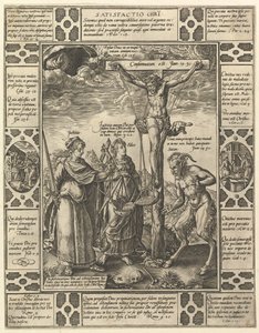 Satisfactio Christi, das alegorias da fé cristã, do cristão e profano Allego .... de Hendrik Goltzius