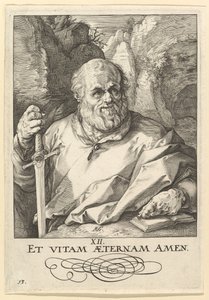 São Matias, de Cristo, os Apóstolos e São Paulo com o Credo, ca. 1589