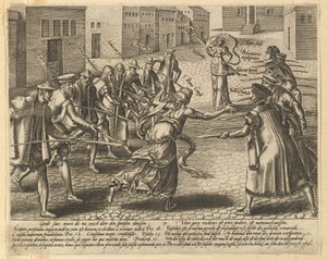 Os Abusos da Lei, Ilustração 7.nd de Hendrik Goltzius