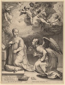 A Anunciação de Hendrik Goltzius