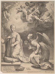 A Anunciação de Hendrik Goltzius
