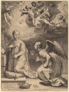 A Anunciação de Hendrik Goltzius