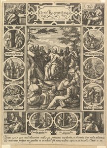 As oito bem-aventuranças, c. 1578. de Hendrik Goltzius