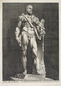 O Imperador Commodus como Hércules de Hendrik Goltzius