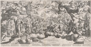 O casamento de Cupido e Psique de Hendrik Goltzius after Bartholomaeus Spranger