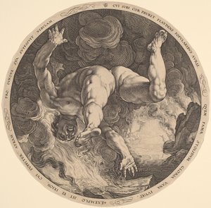 Íxion de Hendrik Goltzius, after Cornelis Cornelisz van Haarlem