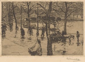 Fosso em tempo chuvoso de Hendrik Henrichs (signed by artist)