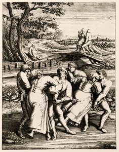 Peste da dança, Strasbourg, Alsácia. 1518