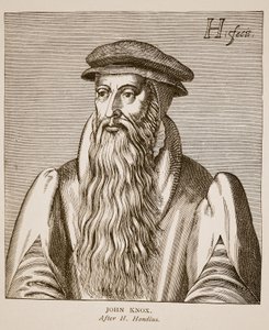 John Knox, de &39;Effigies&39; de Jacobus Verheiden, 1602 (foto sépia)