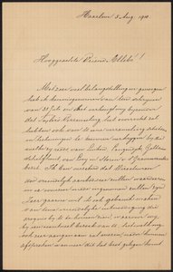 Carta a August Allebé