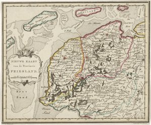 Mapa de Friesland
Novo mapa da província de Friesland (título sobre o objecto) de Hendrik Kloekhoff