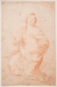 Santa Inês ajoelhada de Hendrik Krock
