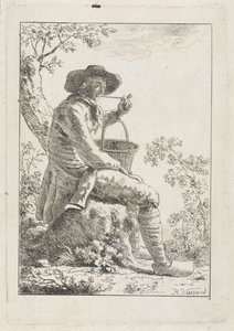 Agricultor fumador de Hendrik Kuipers