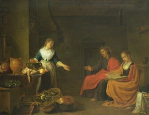 Cristo na casa de Marta e Maria, 1645