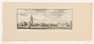 Vista de IJsselstein, 1774
A cidade e o castelo de Ysselstein, visto do lado de fora do portão de Yssel. 1744 (título sobre o objecto)